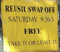 town swap sign