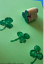 diy cork shamrock st pat recycle craft