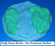 puffy paint Earth