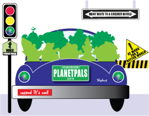 green car
