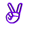 peace hand sign