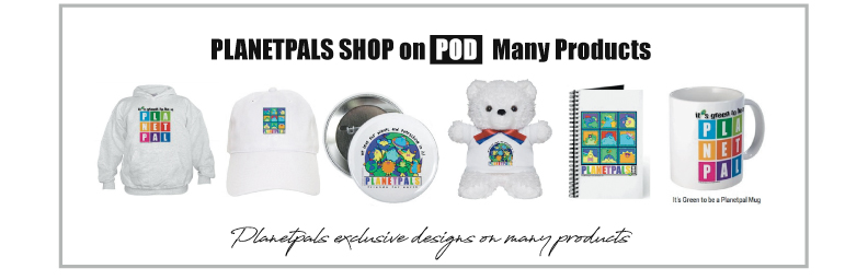 Planetpals products and Exclusive Designs for Earthday and Everyday!