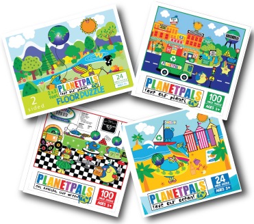 planetpals eco friendly green puzzles kids