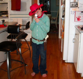 home made halloween costume cowboy