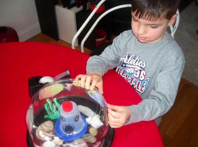 kids recycle craft plastic containers