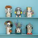 robots from recycled cans