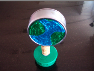 planetpals tuna can globe recycle craft 