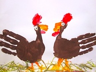 hand turkey craft