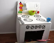 kids kitchen from boxes