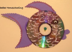 recycle cd fish craft for kids